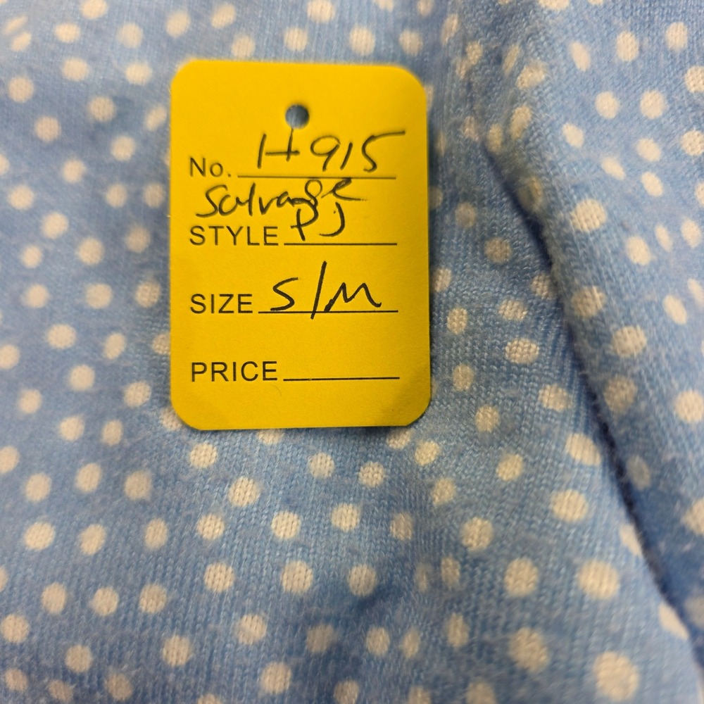 PJ Salvage Blue Polka Dot Pajama Set Long Sleeve Top Med & Jogger Pants Small - Picture 5 of 5